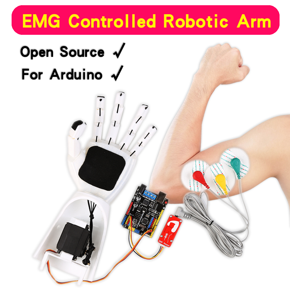 Diy Electronics Kits - EMG Sensor Robotic Arm Electrical Muscle