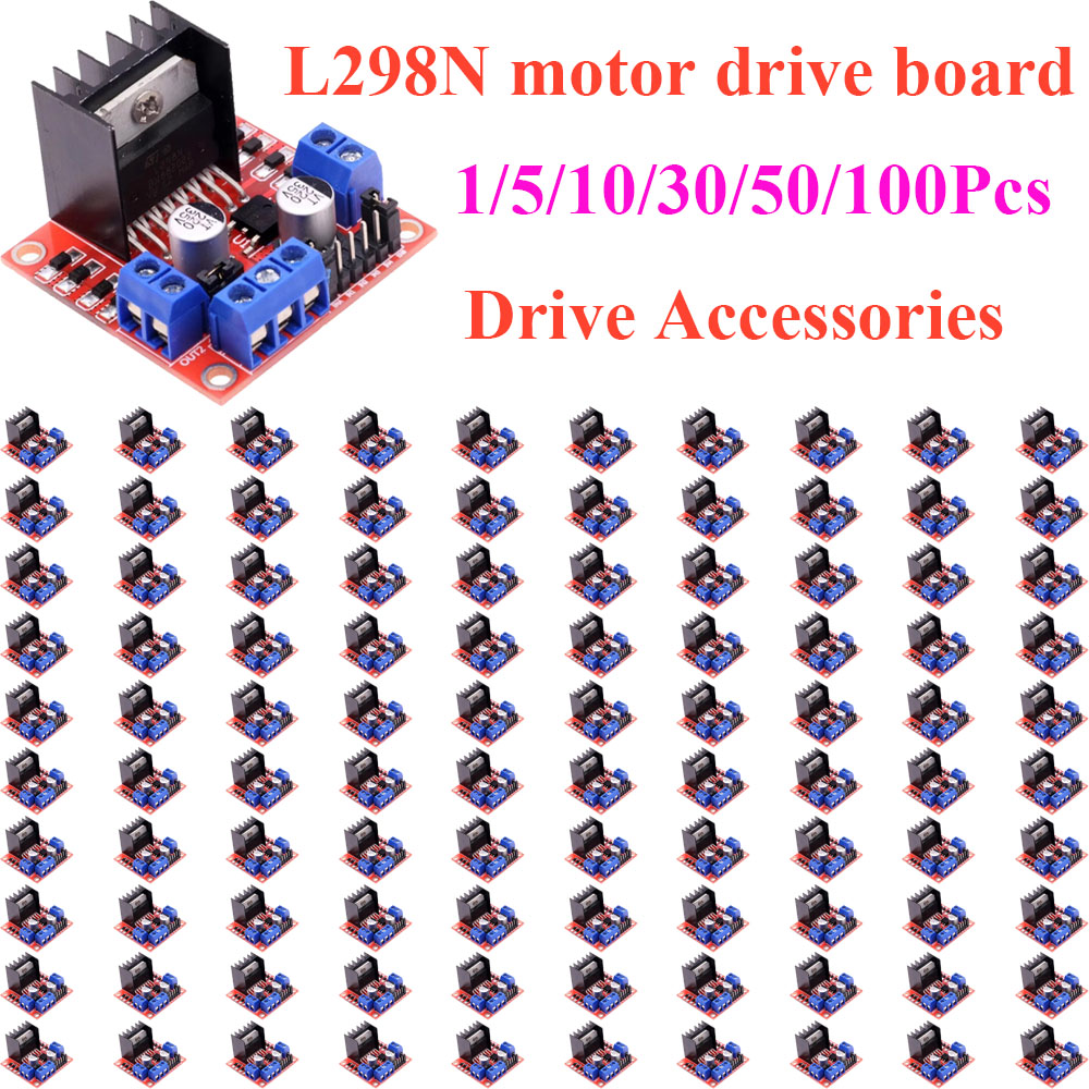 Diy Electronics Motor - 1~100Pcs L298N DC Stepper Motor Driver
