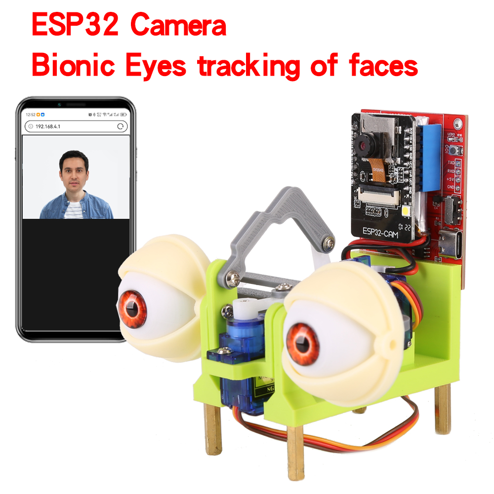Diy Electronics Kits - WatchEye ESP32 Camera Bionic Eyes Tracking