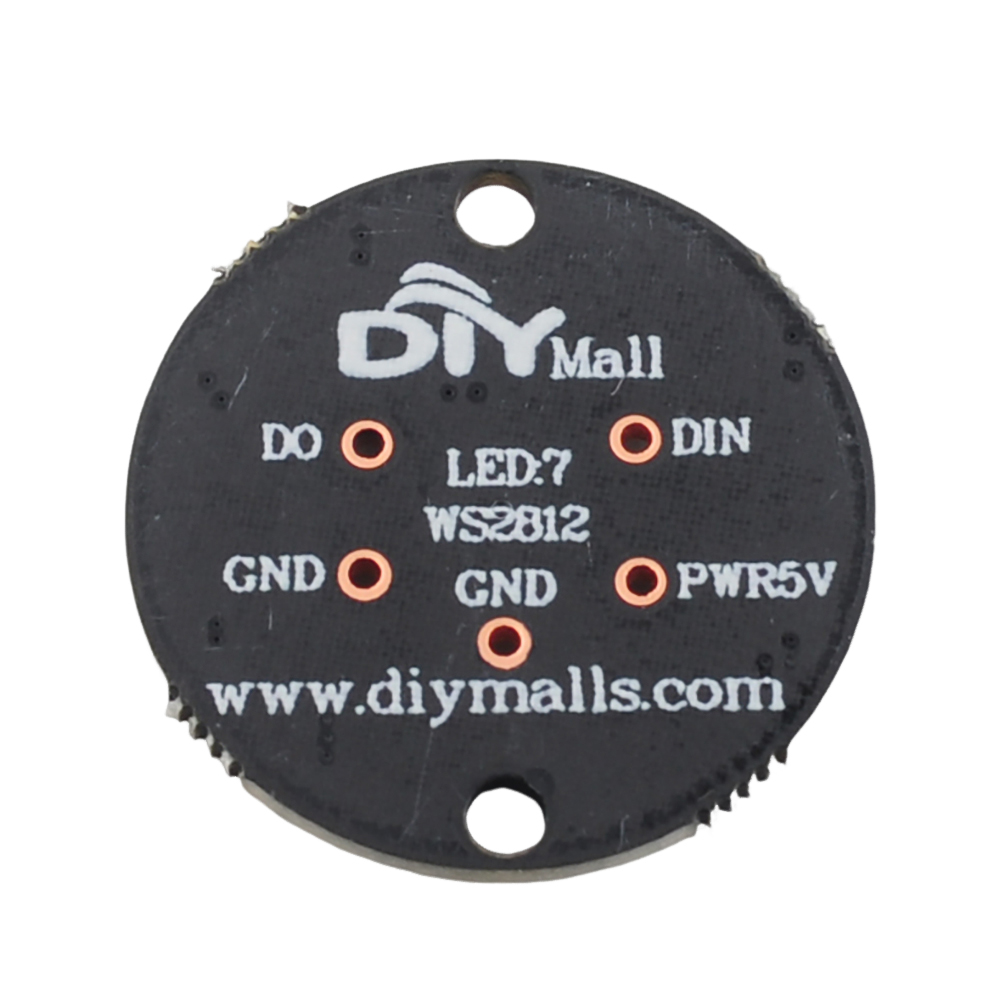 Diy Electronics Address - 7-Pixel WS2812 5050 RGB LED Ring