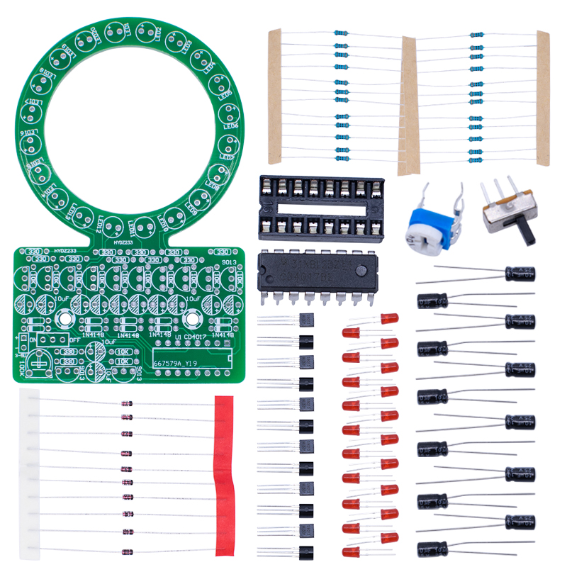 CD4017 Ring Gradient LED Flowi - огляд і ціна Diy Electronics Gadget