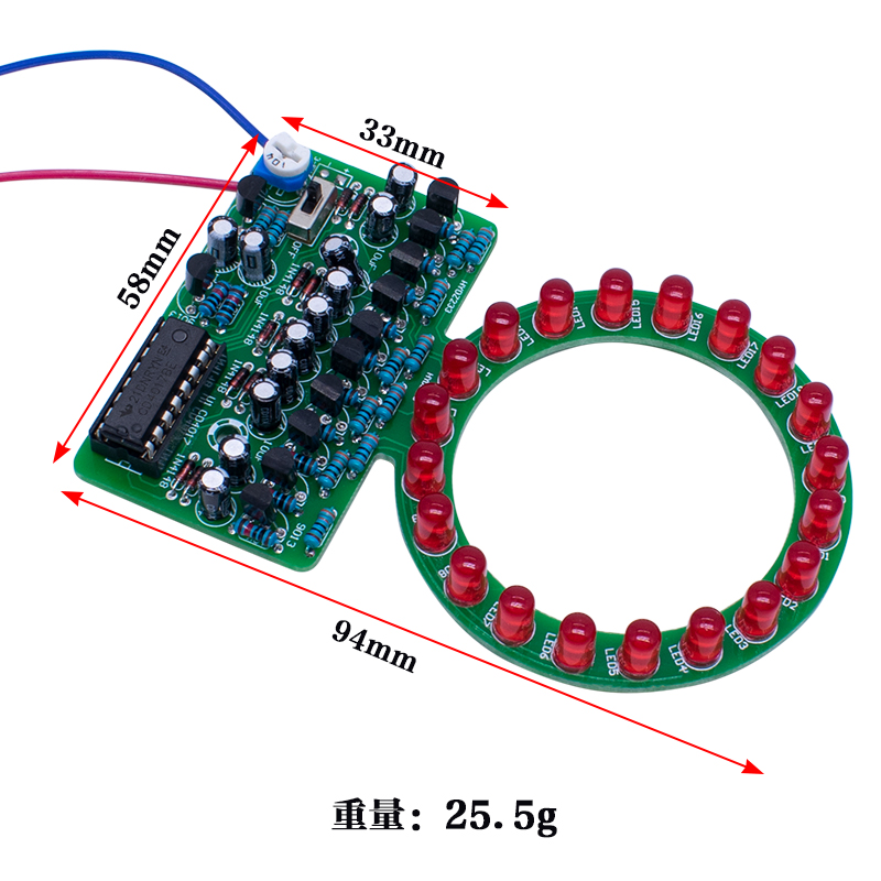 CD4017 Ring Gradient LED Flowi - огляд і ціна Diy Electronics Gadget