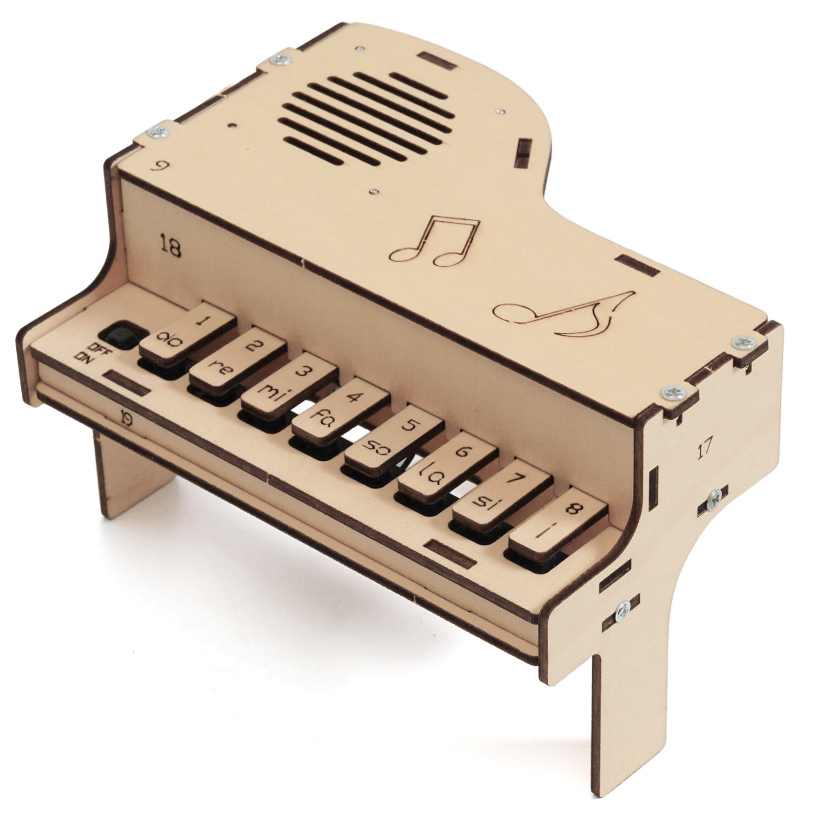 DIY Wooden Electronic Piano Mo - огляд і ціна Diy Electronics Toys