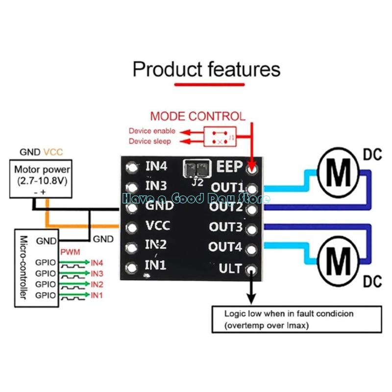 462D Efficient Two Channel Mot - огляд і ціна Diy Electronics Motor
