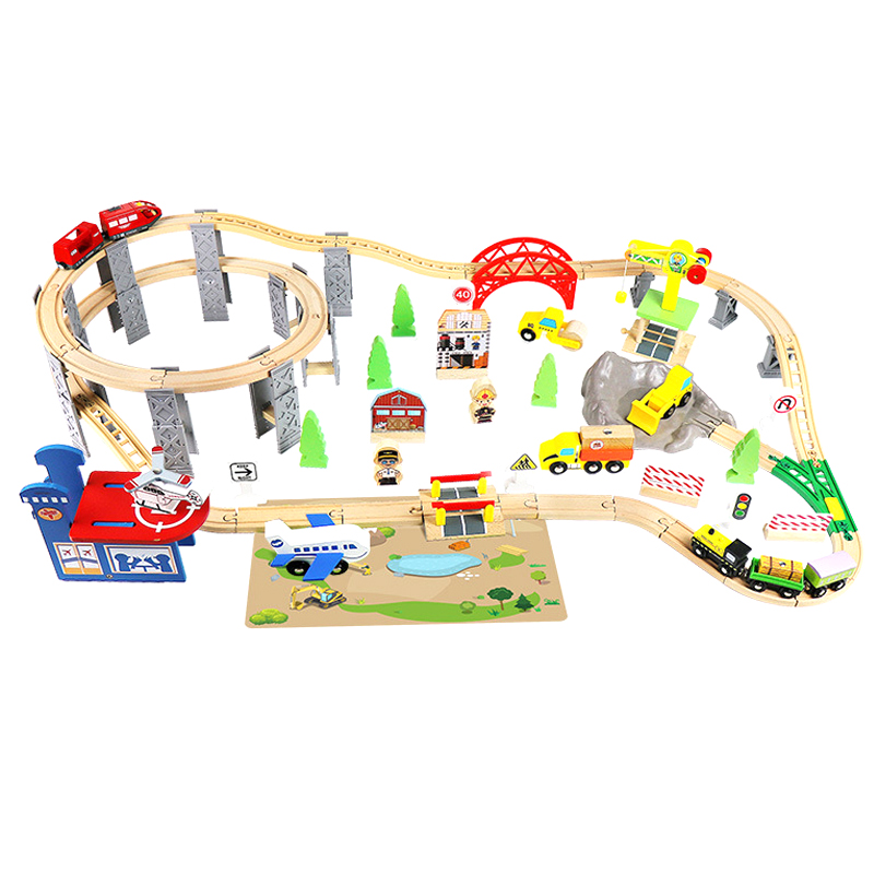 Wooden Train Track Spiral Viad - огляд і ціна Diy Electric Car