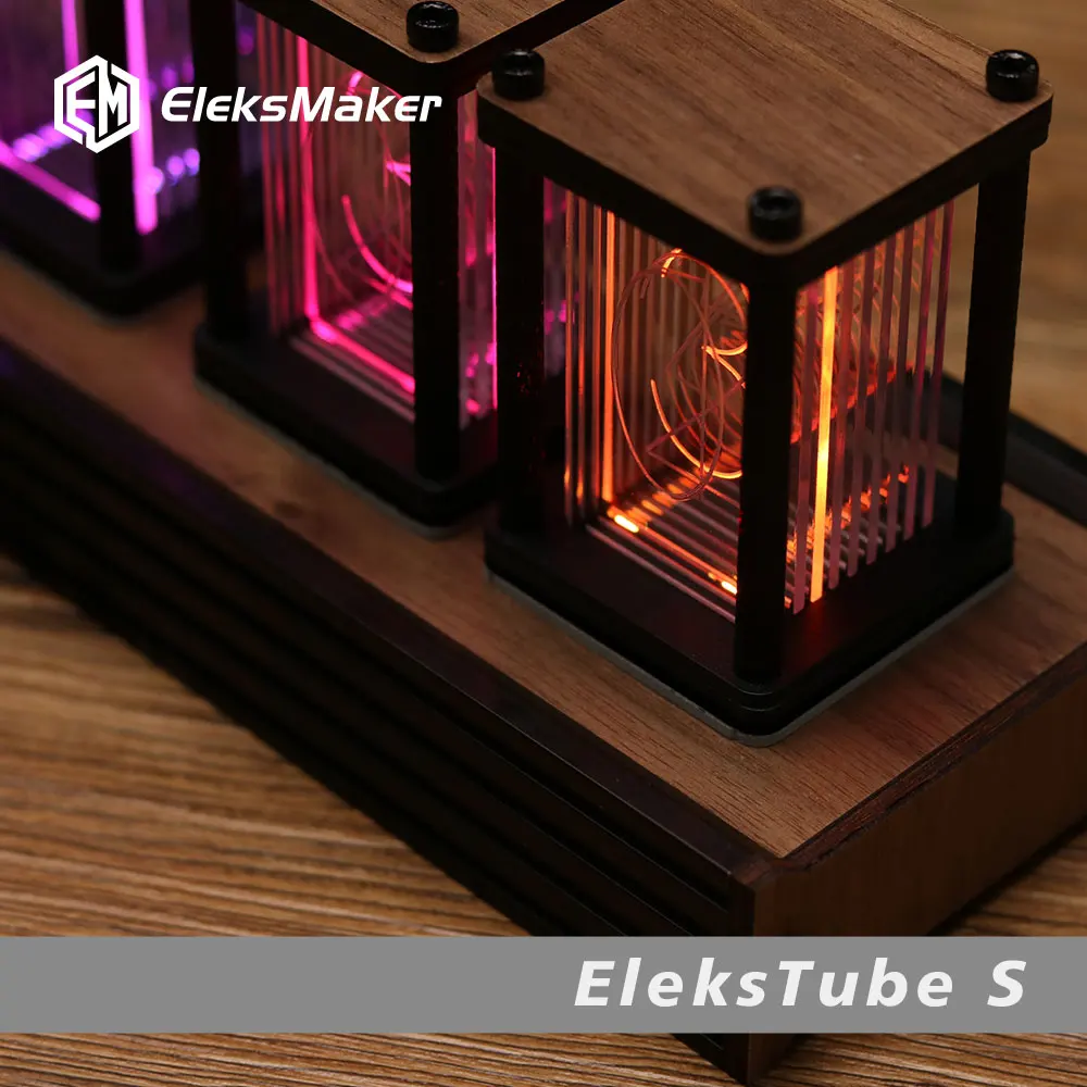 RGB Nixie Tube Clock DIY Table - огляд і ціна Diy Electronics Gift Ideas