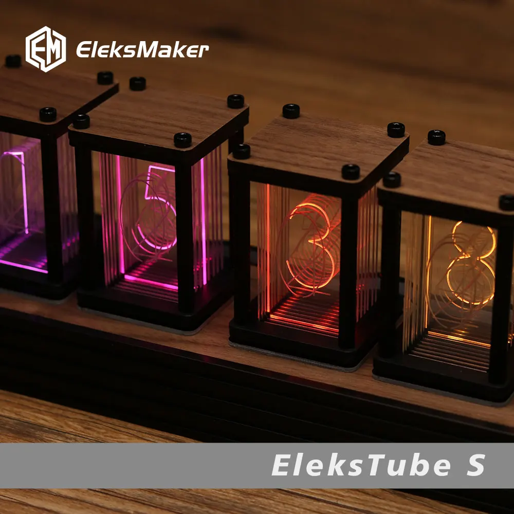 RGB Nixie Tube Clock DIY Table - огляд і ціна Diy Electronics Gift Ideas