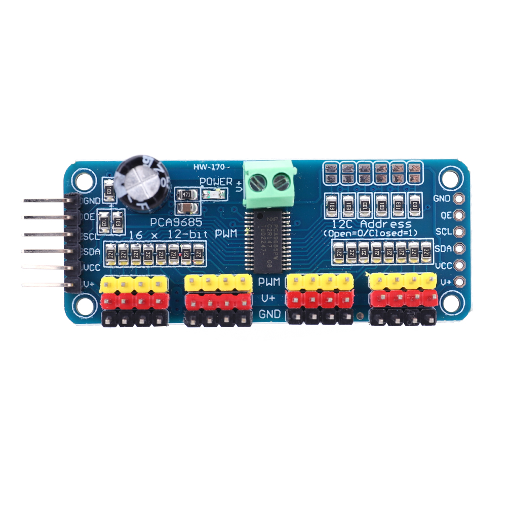 16 Channel 12 Bit PWM Servo Mo - огляд і ціна Diy Electronics Motor