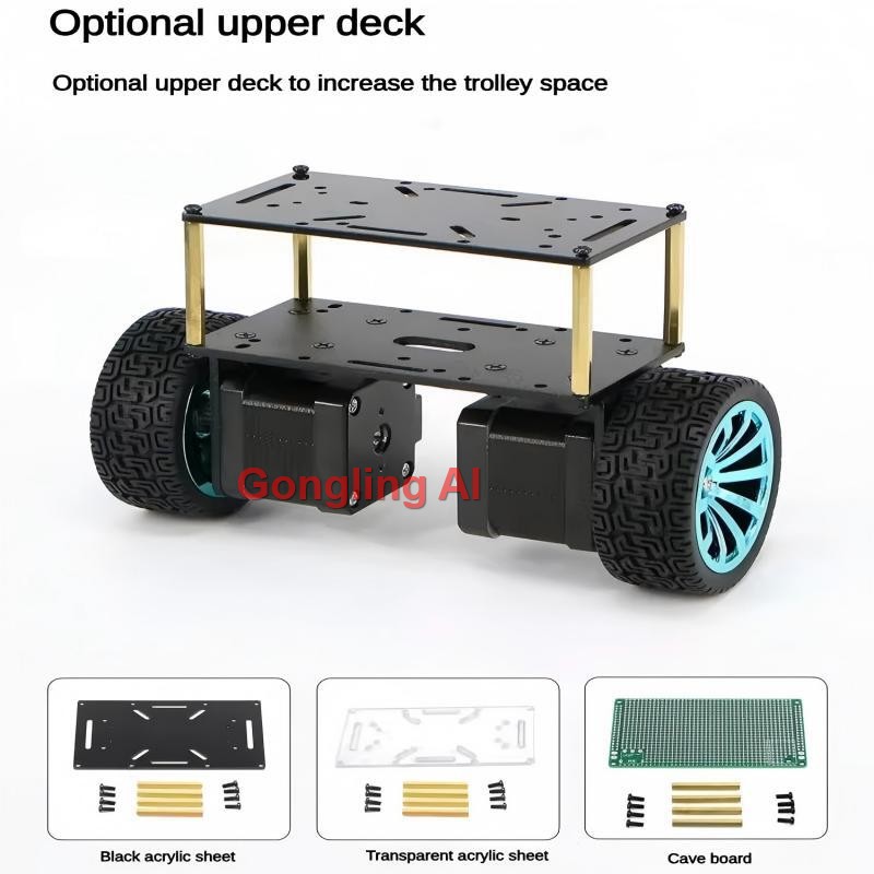 42 Stepper Motor 2WD Wheel Bal - огляд і ціна Diy Electric Car