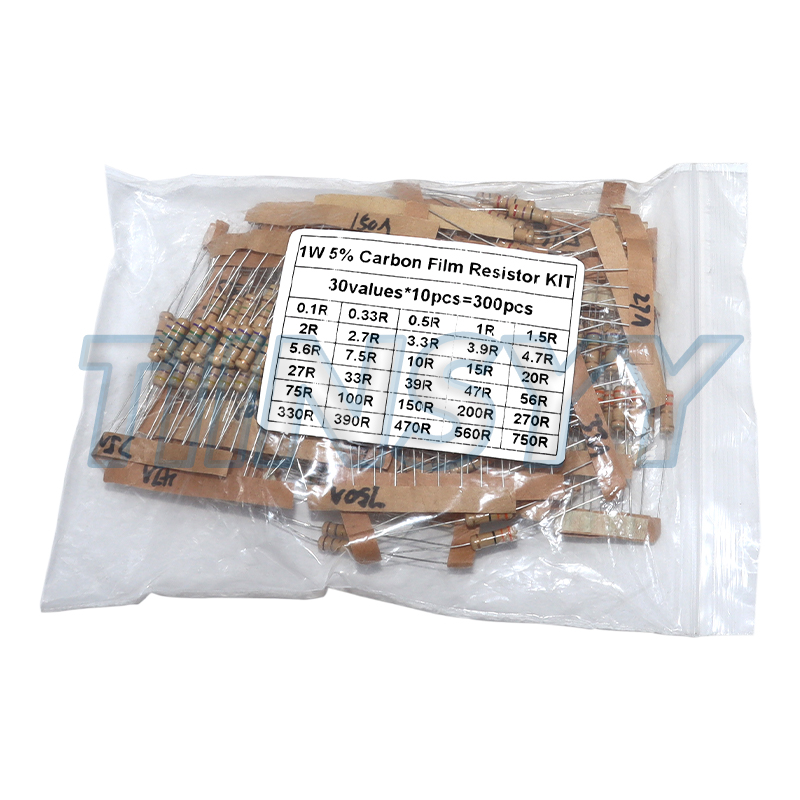 300PCS Resistor Kit 1W 5% Carb - огляд і ціна Diy Electronics Gadget