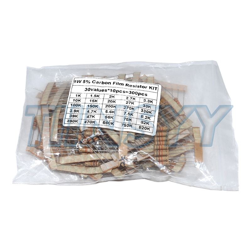 300PCS Resistor Kit 1W 5% Carb - огляд і ціна Diy Electronics Gadget
