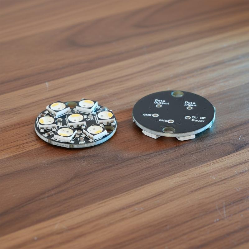 WS2812 7Bit Circular LED Circu - огляд і ціна Diy Electronics Circuits