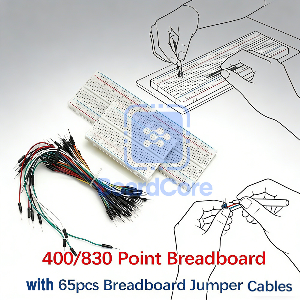 400/830 Point Breadboard Kit w - огляд і ціна Diy Electronics Raspberry Pi