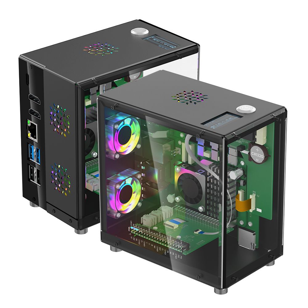Raspberry Pi 5 Case Protective - огляд і ціна Diy Electronics Raspberry Pi