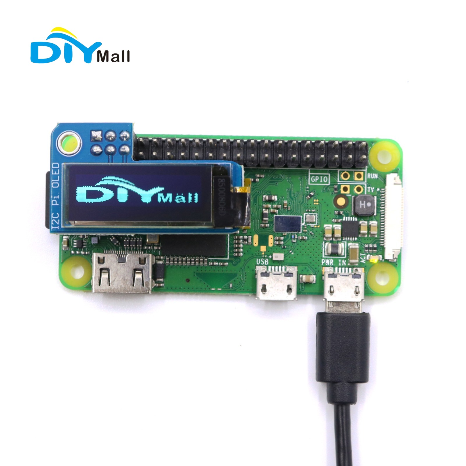 DIYmall 0.91 Inch OLED Display - огляд і ціна Diy Electronics Raspberry Pi