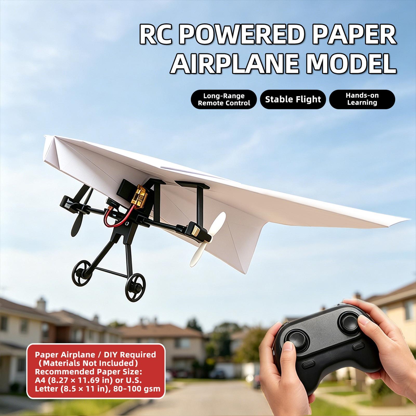 DIY RC Paper Airplane Kit Plan - огляд і ціна Diy Electronics For Kids