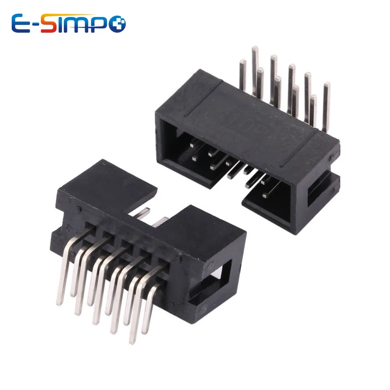 10pcs DC3 2.54mm DIP RA Right  - огляд і ціна Male Female Header Pin