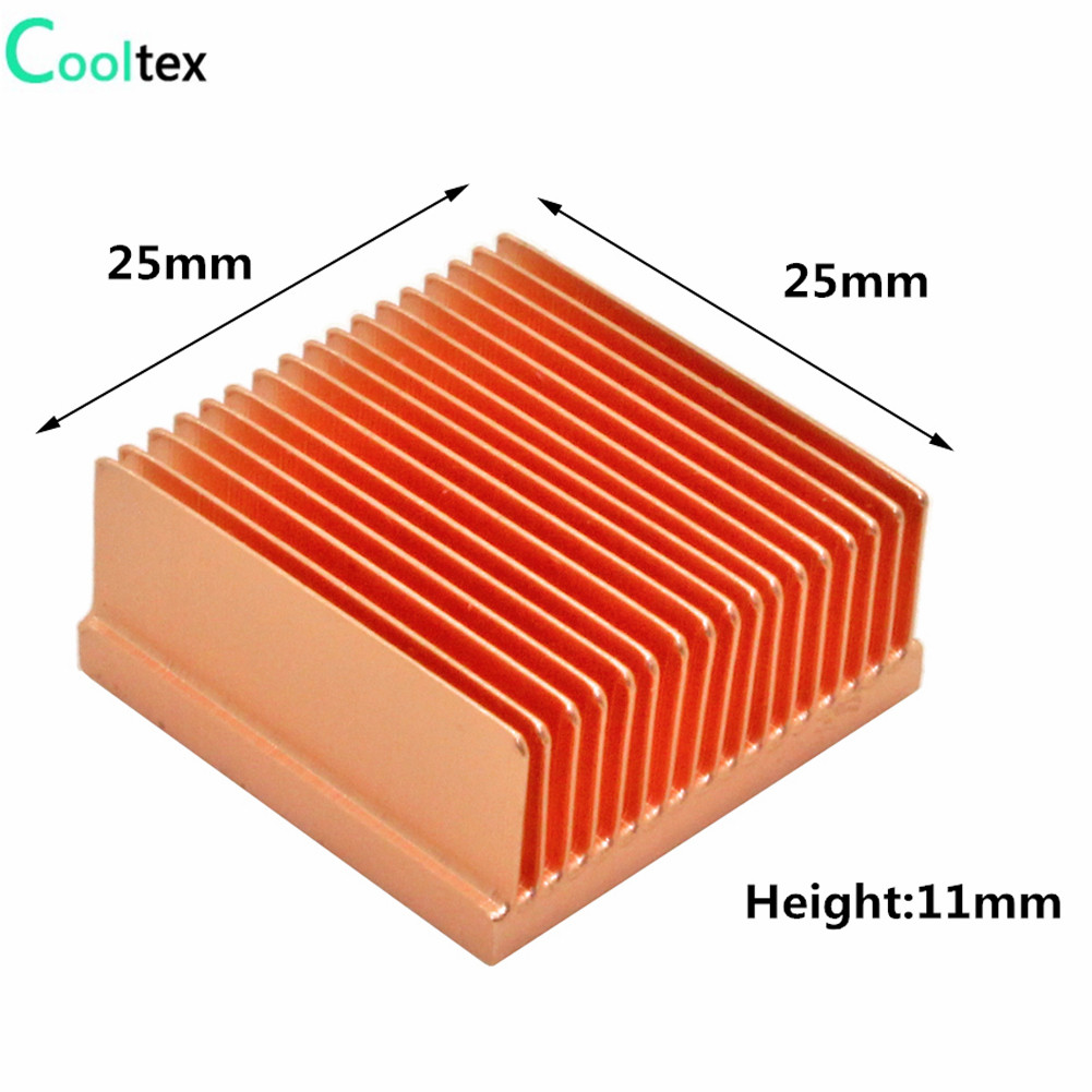 DIY Pure Copper Heatsink Skivi - огляд і ціна Diy Electronics Raspberry Pi