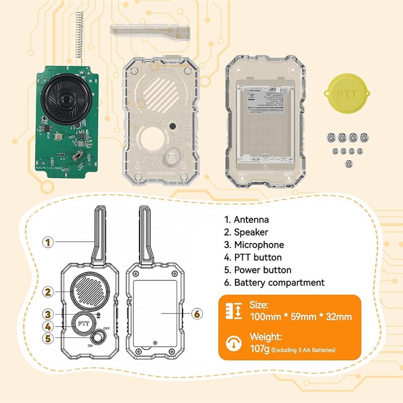 B03B-Walkie Talkies For Kids,  - огляд і ціна Diy Electronics For Kids
