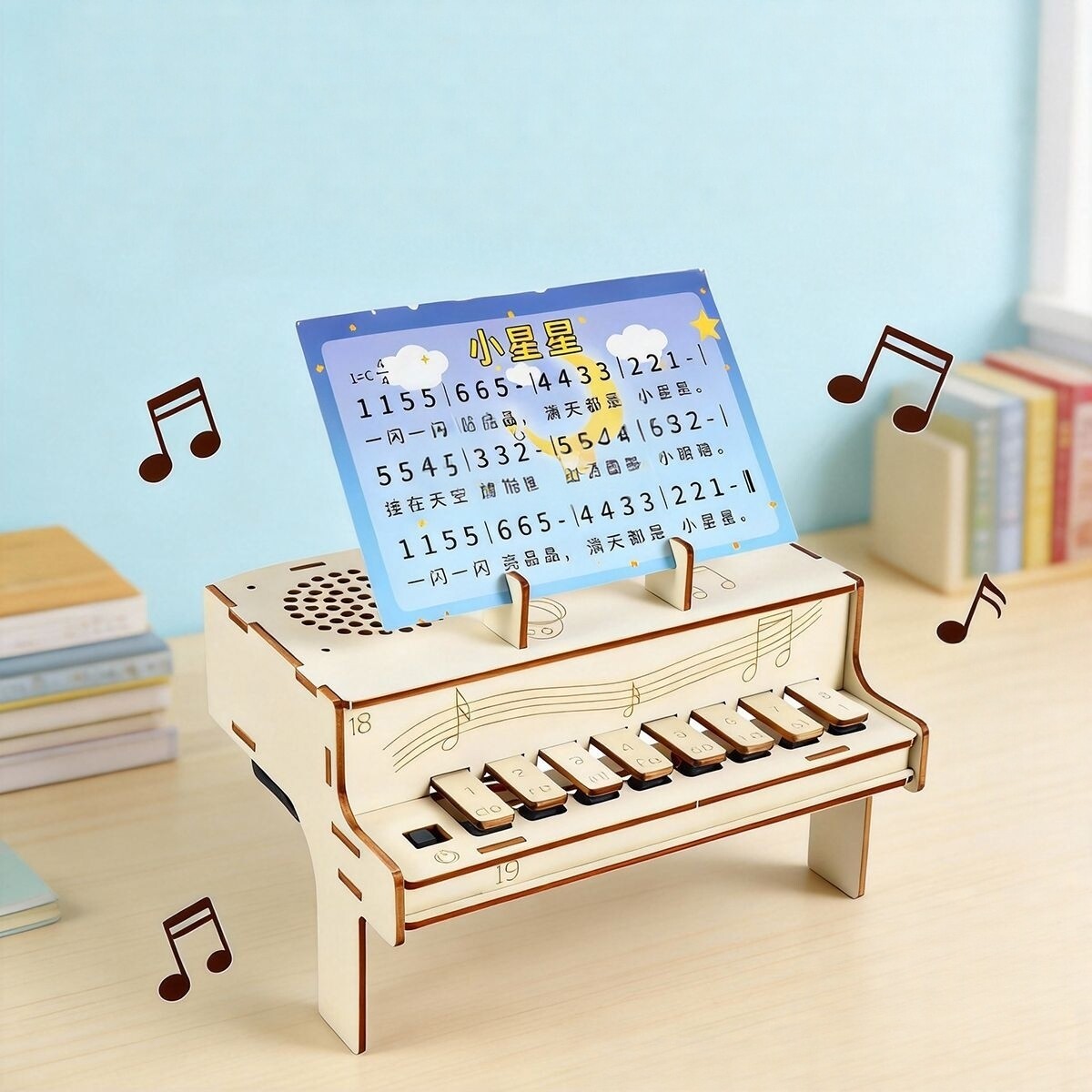 DIY Wooden Electronic Piano Mo - огляд і ціна Diy Electronics For Kids