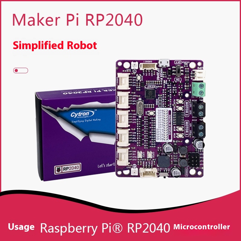 Maker Pi RP2040 DIY Robot Moti - огляд і ціна Diy Electronics Raspberry Pi
