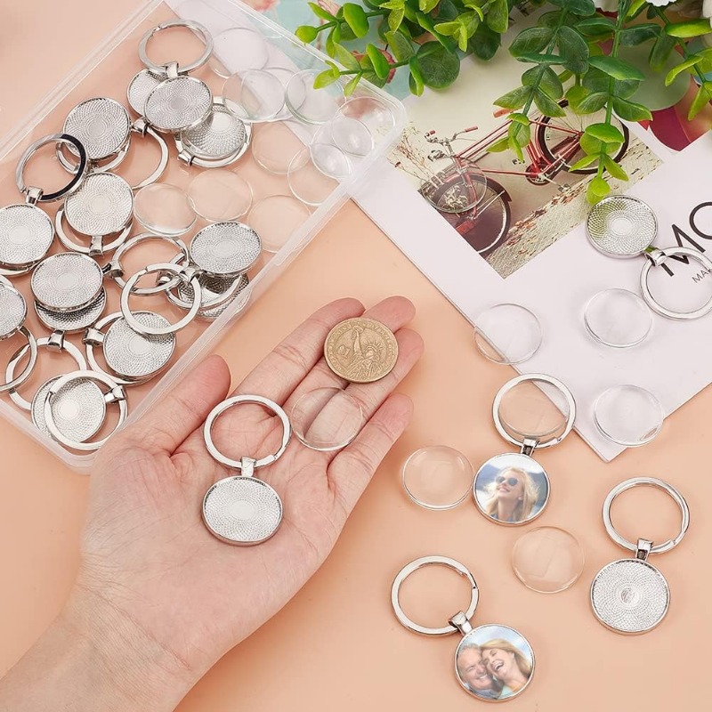 20Pcs Keychain Cabochon Settin - огляд і ціна Diy Electronics Websites