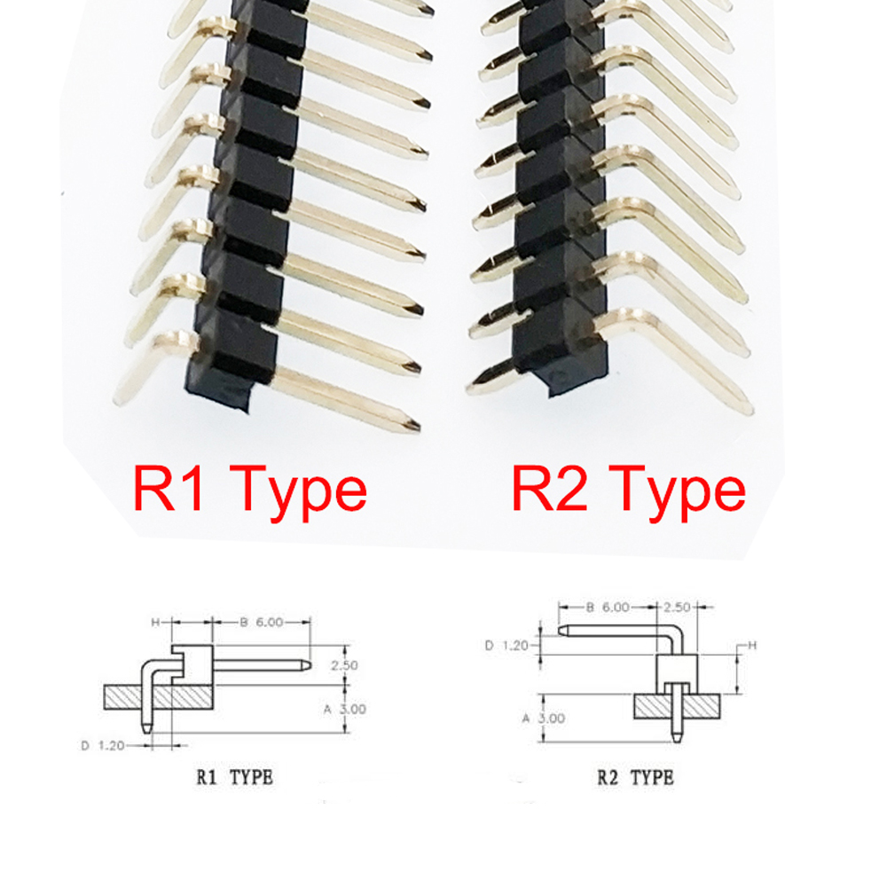 100pcs 2.54mm Single Row Break - огляд і ціна Male Female Header Pin